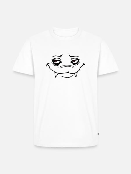 monster - Men's Premium Organic T-Shirt - white