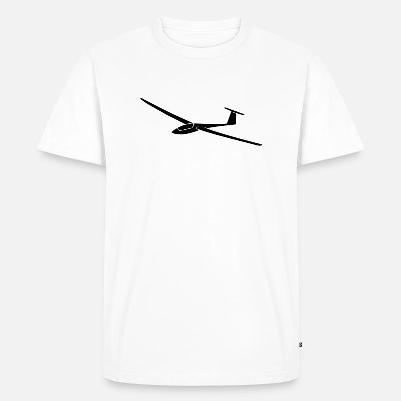 segelflugzeug_8 - Männer Premium Bio T-Shirt - Weiß