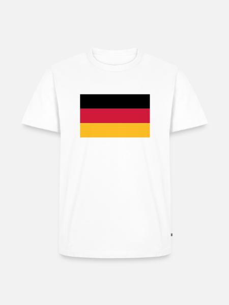 Germany flag - Men's Premium Organic T-Shirt - white