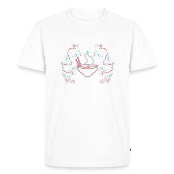 Dragon Windows - T-shirt Premium bio Homme - blanc - Devant - Nico (187cm)