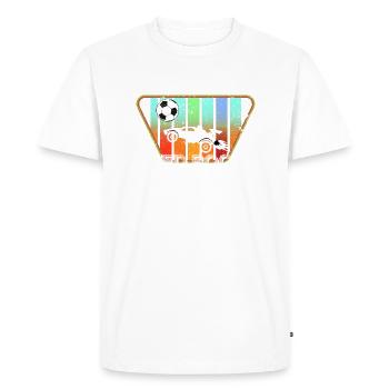 Rocket RC Car League Soccer Retro Vintage - T-shirt Premium bio Homme - blanc - Devant - Nico (187cm)