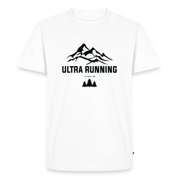 Ultra Running Trailrun Trailrunner Marathon - Men's Premium Organic T-Shirt - white - Front - Nico (187cm)