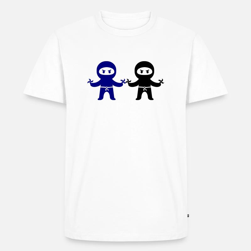 Ninjas - Men's Premium Organic T-Shirt - white