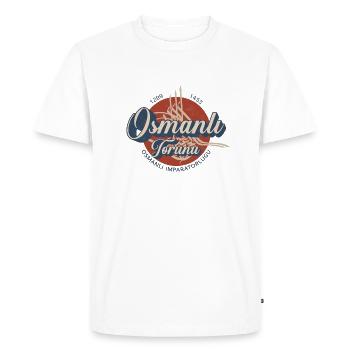 Osmanlı - Men's Premium Organic T-Shirt - white - Front - Nico (187cm)