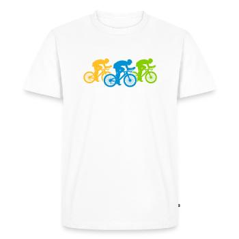 Bicycle Team Triathlon - Men's Premium Organic T-Shirt - white - Front - Nico (187cm)