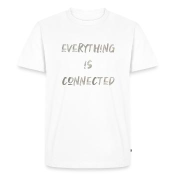 everything is connected love connection relationship - Men's Premium Organic T-Shirt - white - Front - Nico (187cm)