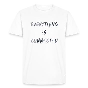 everything is connected love connection relationship - Men's Premium Organic T-Shirt - white - Front - Nico (187cm)