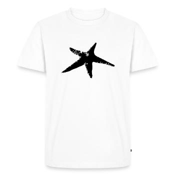 Étoile de mer Animal Étoile de mer Vecteur Animaux Mer - T-shirt Premium bio Homme - blanc - Devant - Nico (187cm)