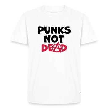 Citer des punks pas morts - T-shirt Premium bio Homme - blanc - Devant - Nico (187cm)