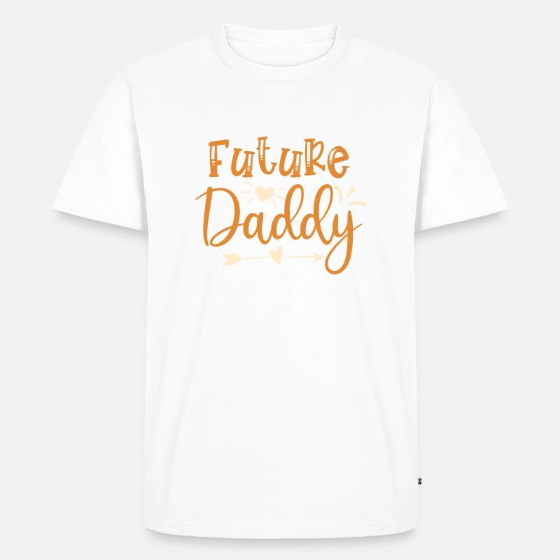 Future daddy - Männer Premium Bio T-Shirt - Weiß
