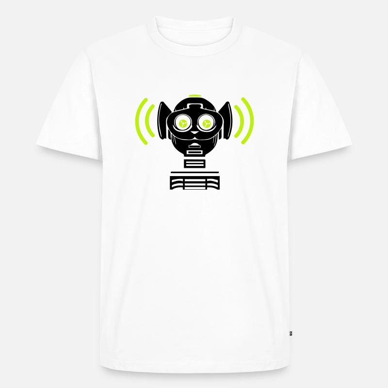 Astrocat - Männer Premium Bio T-Shirt - Weiß