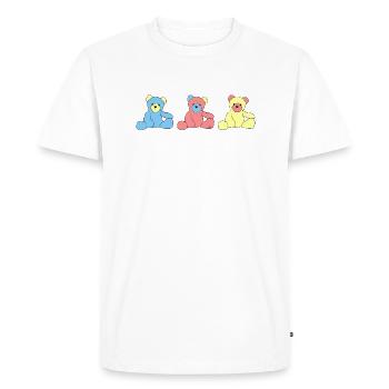 Teddy Bear - Men's Premium Organic T-Shirt - white - Front - Nico (187cm)