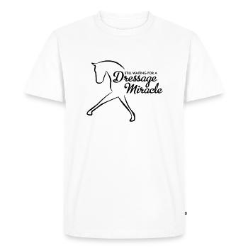 Dressage - T-shirt Premium bio Homme - blanc - Devant - Nico (187cm)