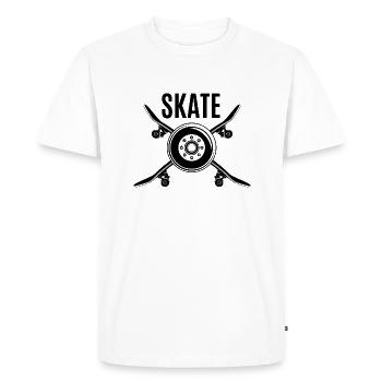 Skateboard SUP Surfing - Men's Premium Organic T-Shirt - white - Front - Nico (187cm)