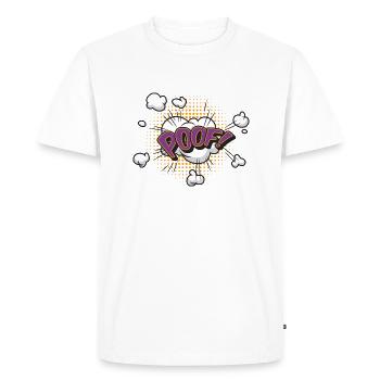 popart 12 poof - Men's Premium Organic T-Shirt - white - Front - Nico (187cm)