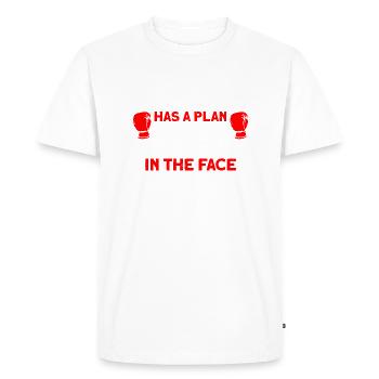 Punched in the face boxing gift - Men's Premium Organic T-Shirt - white - Front - Nico (187cm)