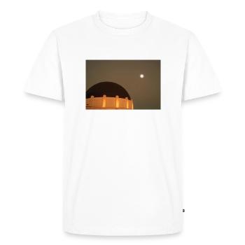 Griffith Observatory with a full moon - Men's Premium Organic T-Shirt - white - Front - Nico (187cm)