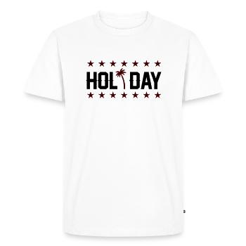 Holiday - Men's Premium Organic T-Shirt - white - Front - Nico (187cm)