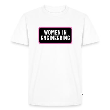 Les femmes en génie - T-shirt Premium bio Homme - blanc - Devant - Nico (187cm)