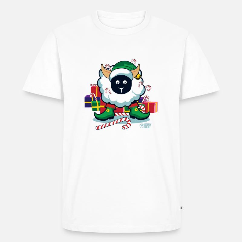 Ewe, ein Elf? - Männer Premium Bio T-Shirt - Weiß