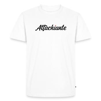 Attachiante - T-shirt Premium bio Homme - blanc - Devant - Nico (187cm)