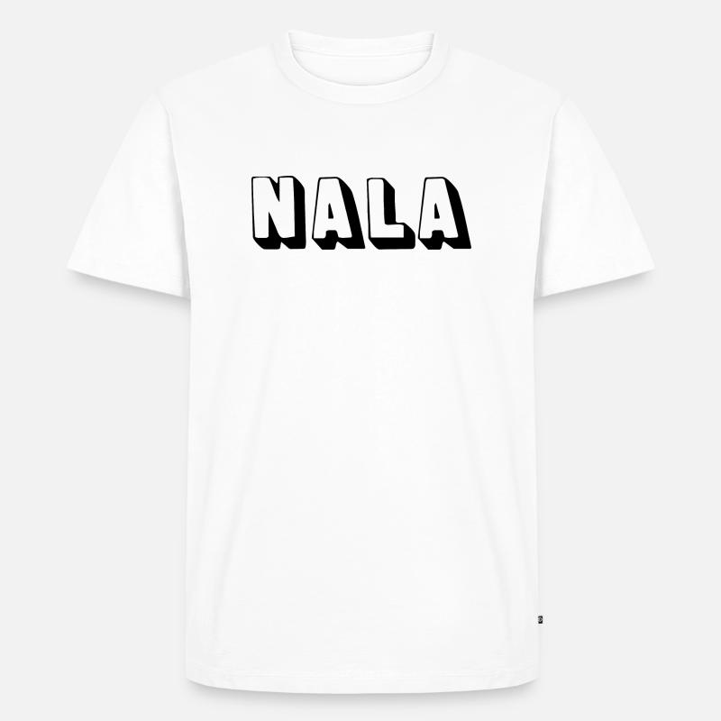 Name - Nala - Männer Premium Bio T-Shirt - Weiß