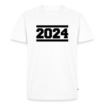 2024 - T-shirt Premium bio Homme - blanc - Devant - Nico (187cm)