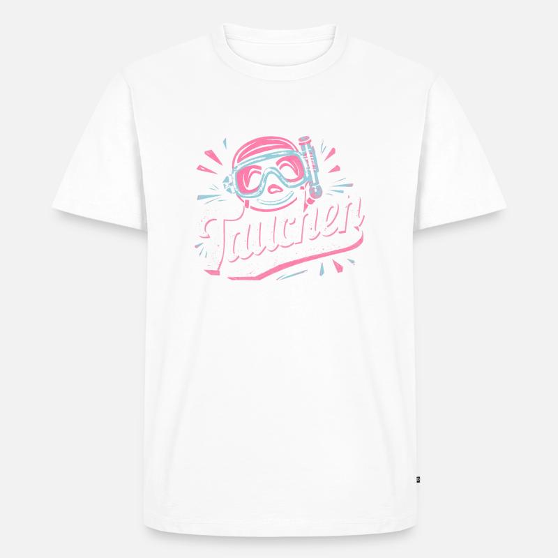 Tauch-Mädchen Meer Abenteuer Geschenkidee - Männer Premium Bio T-Shirt - undefined