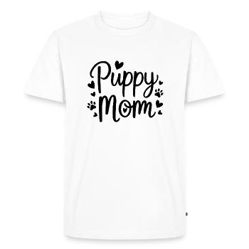 chiot chien - T-shirt Premium bio Homme - blanc - Devant - Nico (187cm)