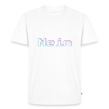 Computer says no | Computer says no - Men's Premium Organic T-Shirt - white - Front - Nico (187cm)