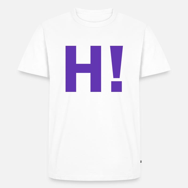 H point d'exclamation - T-shirt Premium bio Homme - blanc