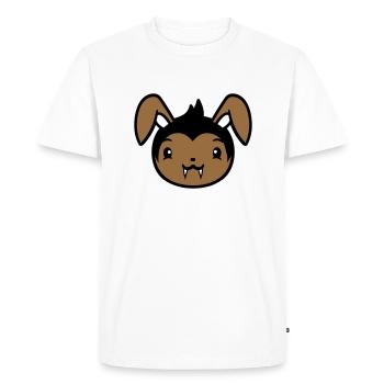 Lapin Vampire Sharp Longues Dents Halloween Costume - T-shirt Premium bio Homme - blanc - Devant - Nico (187cm)