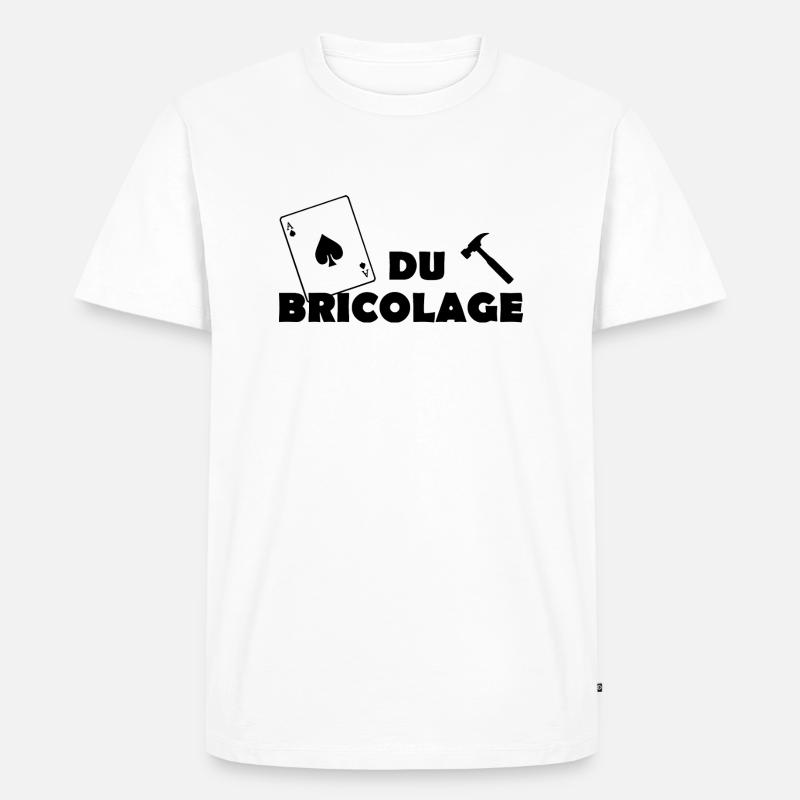 As du bricolage - T-shirt Premium bio Homme - blanc