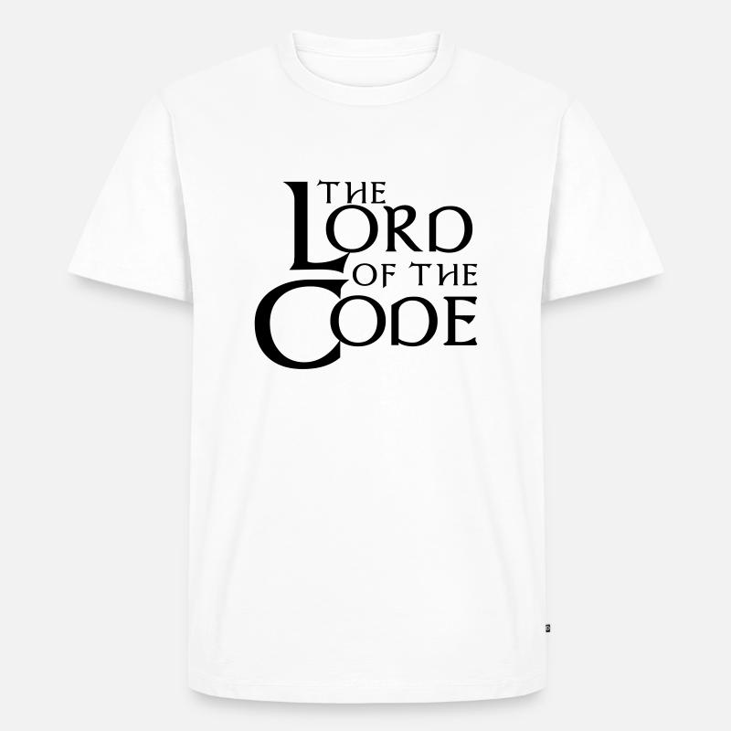 Le Seigneur du Code - T-shirt Premium bio Homme - blanc
