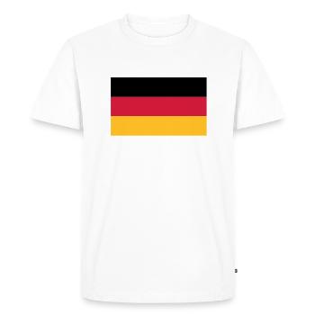flag_german - T-shirt Premium bio Homme - blanc - Devant - Nico (187cm)