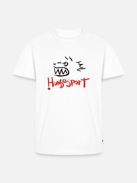 Dog sport black - Men's Premium Organic T-Shirt - white