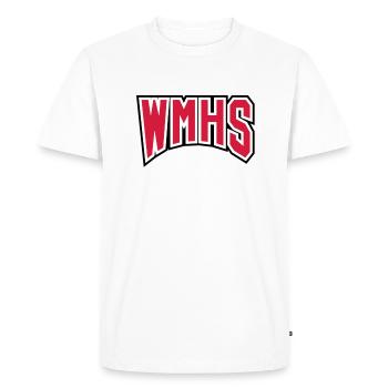 WMHS - Men's Premium Organic T-Shirt - white - Front - Nico (187cm)
