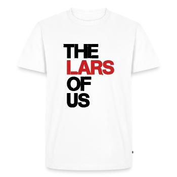 The name Lars - name day birthday gift idea - Men's Premium Organic T-Shirt - white - Front - Nico (187cm)