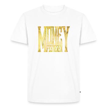 MONEY - MoneyFixer votre richesse - T-shirt Premium bio Homme - blanc - Devant - Nico (187cm)