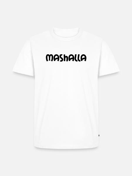 Mashalla Jugendwort - Männer Premium Bio T-Shirt - Weiß