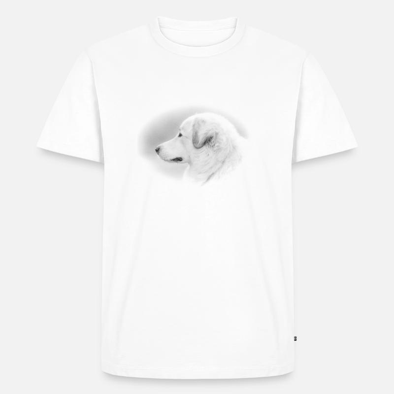 Pyrenäenberghund - Männer Premium Bio T-Shirt - Weiß