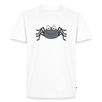 Araignée - T-shirt Premium bio Homme - blanc - Devant - Nico (187cm)