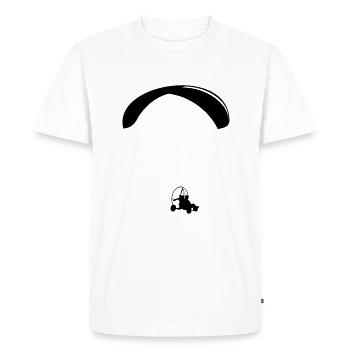 Paramotor Motorschirm Trike - Men's Premium Organic T-Shirt - white - Front - Nico (187cm)
