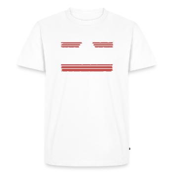charpentier travail tshirts déclaration ébéniste - T-shirt Premium bio Homme - blanc - Devant - Nico (187cm)