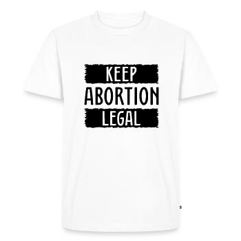 Keep Abortion Legal - Men's Premium Organic T-Shirt - white - Front - Nico (187cm)