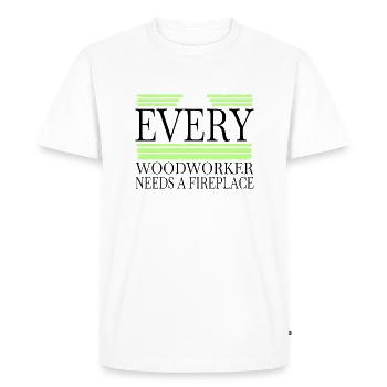 bday carpenter work tshirts carpenter joke - Men's Premium Organic T-Shirt - white - Front - Nico (187cm)