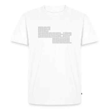 moi sarcastique ne cite jamais - T-shirt Premium bio Homme - blanc - Devant - Nico (187cm)