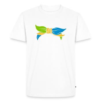 Foulard féminin coloré - T-shirt Premium bio Homme - blanc - Devant - Nico (187cm)