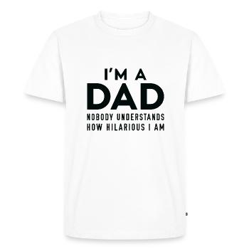 Je suis un papa Personne ne comprend à quel point je suis hilarant - T-shirt Premium bio Homme - blanc - Devant - Nico (187cm)