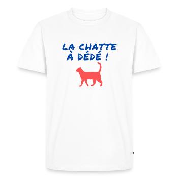 Merci Dédé - T-shirt Premium bio Homme - blanc - Devant - Nico (187cm)